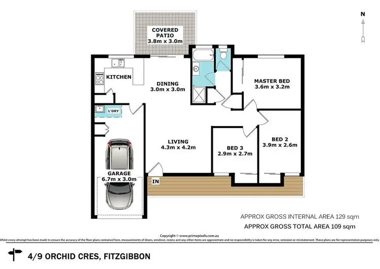 Floorplan of Homely villa listing, 4/9 Orchid Cres, Fitzgibbon QLD 4018