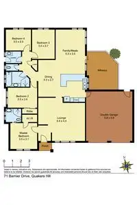 Floorplan of Homely house listing, 71 Barnier Drive, Quakers Hill NSW 2763