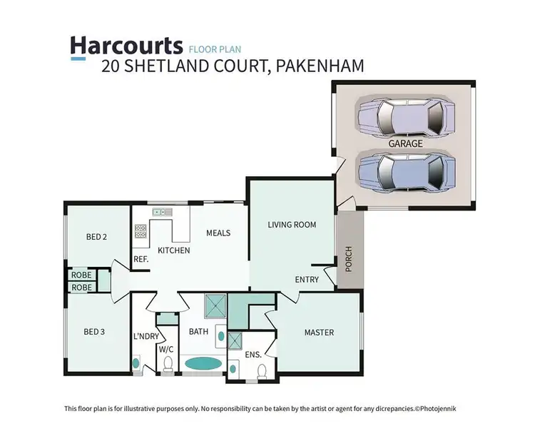Floorplan of Homely house listing, 20 Shetland Court, Pakenham VIC 3810