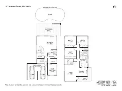 Floorplan of Homely house listing, 10 Lansvale Street, Mitchelton QLD 4053