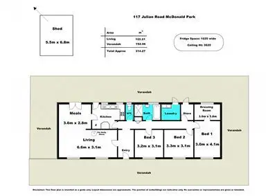 Floorplan of Homely house listing, 117 Julian Road, Macdonald Park SA 5121