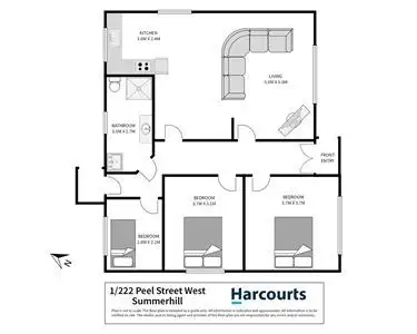 Floorplan of Homely house listing, 1/222 Peel Street, Summerhill TAS 7250