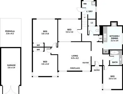 Floorplan of Homely house listing, 423 Glenfern Road, Upwey VIC 3158