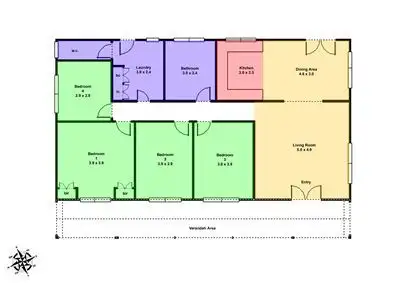 Floorplan of Homely house listing, 51 Linton-Piggoreet Road, Linton VIC 3360