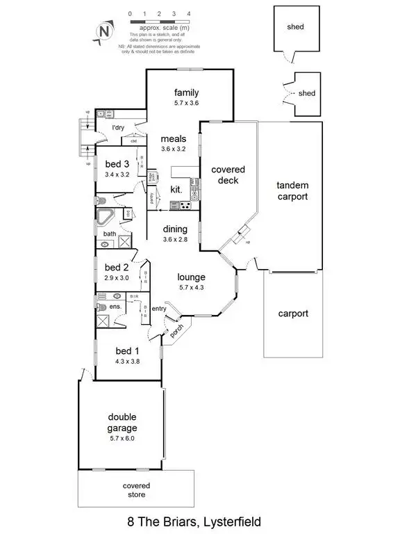 Floorplan of Homely house listing, 8 The Briars, Lysterfield VIC 3156