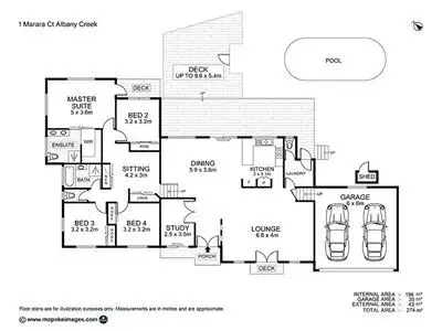 Floorplan of Homely house listing, 1 Marara Court, Albany Creek QLD 4035