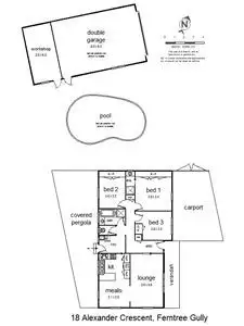 Floorplan of Homely house listing, 18 Alexander Crescent, Ferntree Gully VIC 3156