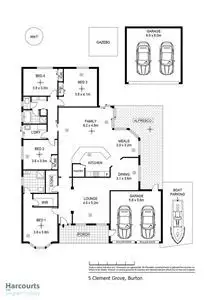 Floorplan of Homely house listing, 5 Clement Grove, Burton SA 5110
