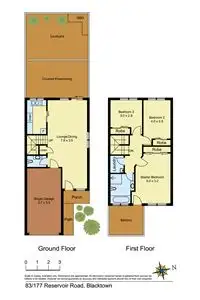 Floorplan of Homely townhouse listing, 83/177 Reservoir Road, Blacktown NSW 2148