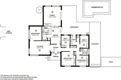Floorplan of Homely house listing, 19 Minerva Crescent, Modbury Heights SA 5092