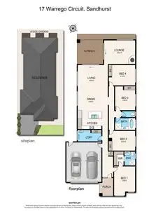 Floorplan of Homely house listing, 17 Warrego Circuit, Sandhurst VIC 3977