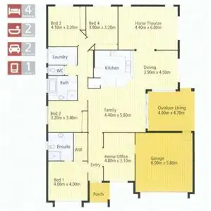 Floorplan of Homely house listing, 25 Midyim Street, North Lakes QLD 4509