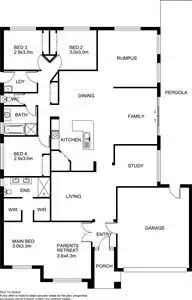 Floorplan of Homely house listing, 23 Baddeley Circuit, Cranbourne North VIC 3977