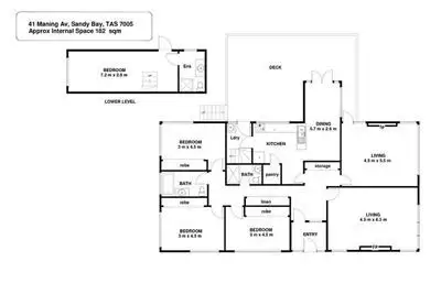 Floorplan of Homely house listing, 41 Maning Avenue, Sandy Bay TAS 7005