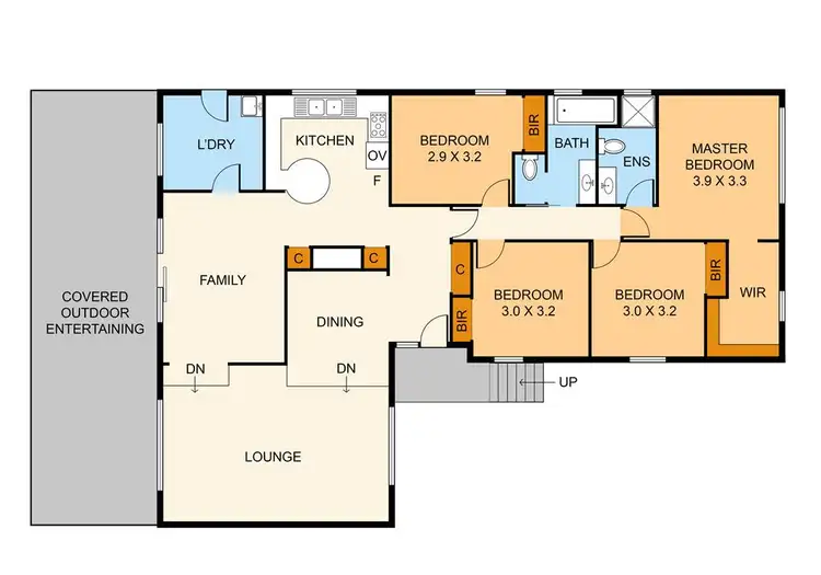 Floorplan of Homely house listing, 49 Chestnut Avenue, Ferntree Gully VIC 3156