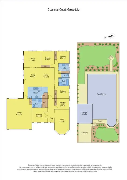 Floorplan of Homely house listing, 9 Janmar Court, Grovedale VIC 3216