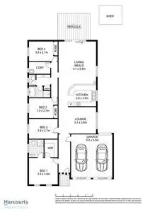 Floorplan of Homely house listing, 9 Ponderosa Road, Munno Para West SA 5115