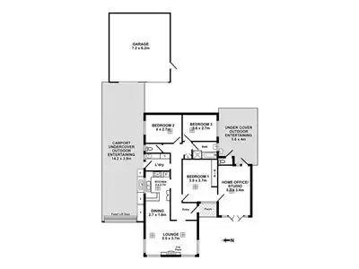 Floorplan of Homely house listing, 4 Nicholas Road, Marion SA 5043