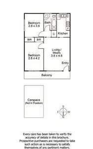Floorplan of Homely apartment listing, 5/4 Marriott Street, St Kilda VIC 3182