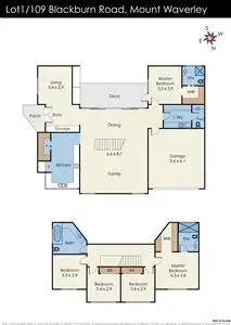 Floorplan of Homely townhouse listing, 109 Blackburn Road, Mount Waverley VIC 3149