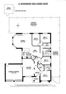 Floorplan of Homely house listing, 37 Butterworth Road, Aldinga Beach SA 5173