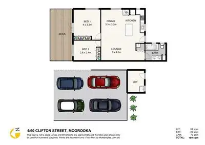 Floorplan of Homely villa listing, 4/60 Clifton Street, Moorooka QLD 4105
