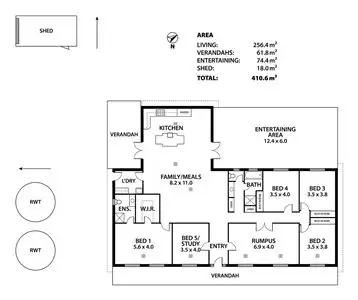 Floorplan of Homely house listing, 151 Frahns Farm Road, White Hill SA 5254