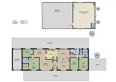 Floorplan of Homely house listing, 125A Jungfer Road, Charleston SA 5244