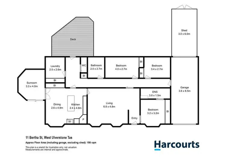 Floorplan of Homely house listing, 11 Bertha Street, West Ulverstone TAS 7315