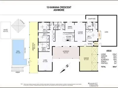 Floorplan of Homely house listing, 15 Kawana Crescent, Ashmore QLD 4214