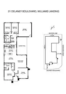 Floorplan of Homely house listing, 21 Delaney Boulevard, Williams Landing VIC 3027