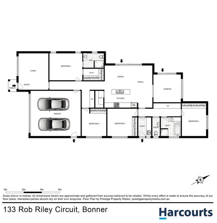 Floorplan of Homely house listing, 133 Rob Riley Circuit, Bonner ACT 2914