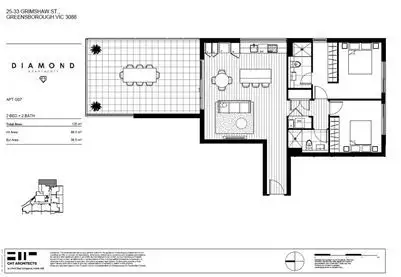 Floorplan of Homely apartment listing, G07/25-33 Grimshaw Street, Greensborough VIC 3088
