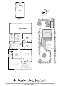 Floorplan of Homely house listing, 44 Rosslyn Avenue, Seaford VIC 3198