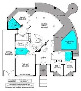 Floorplan of Homely house listing, 61 The Cove Road, Marino SA 5049
