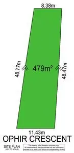 Floorplan of Homely land listing, 27 Ophir Crescent, Seacliff Park SA 5049