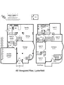 Floorplan of Homely house listing, 48 Viewgrand Rise, Lysterfield VIC 3156