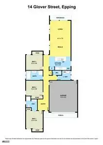 Floorplan of Homely house listing, 14 Glover Street, Epping VIC 3076