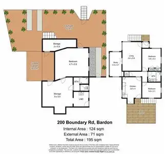 Floorplan of Homely house listing, 200 Boundary Road, Bardon QLD 4065