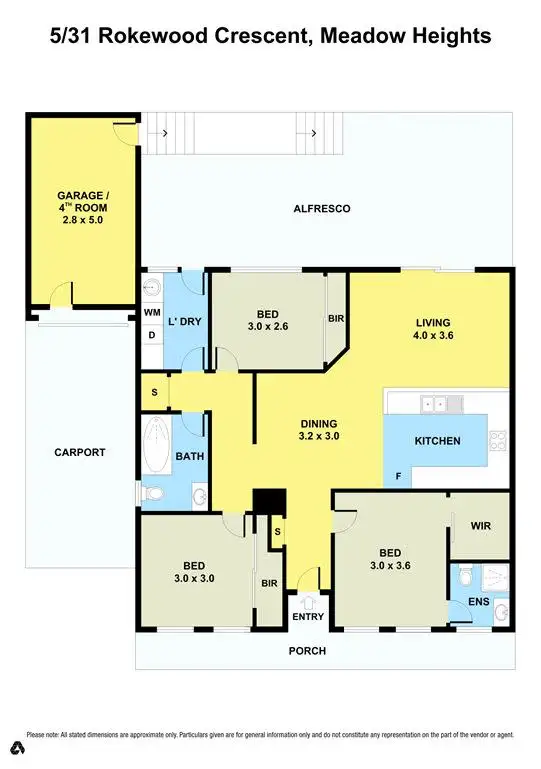 Floorplan of Homely unit listing, 5/31 Rokewood Crescent, Meadow Heights VIC 3048