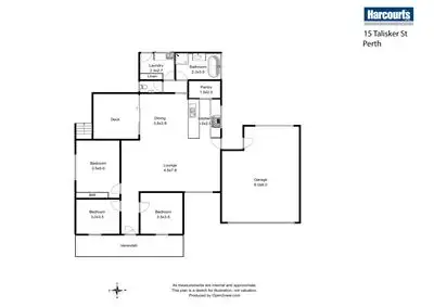 Floorplan of Homely house listing, 15 Talisker Street, Perth TAS 7300