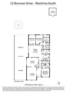Floorplan of Homely house listing, 12 Brennan Drive, Wantirna South VIC 3152