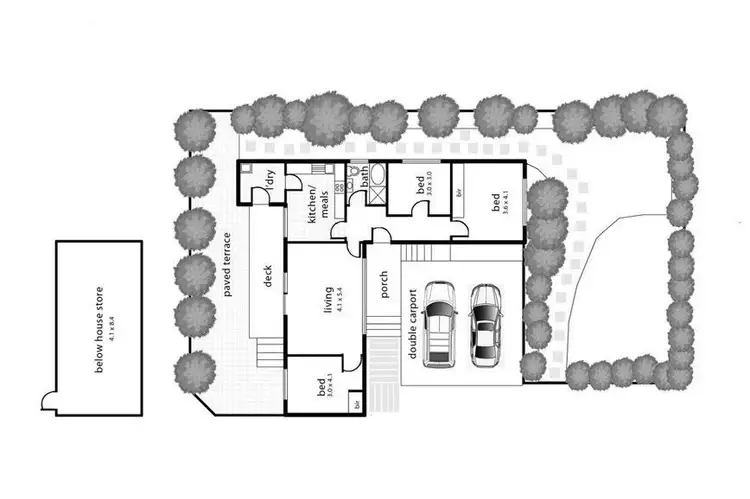 Floorplan of Homely house listing, 1/5 Oak Avenue, Boronia VIC 3155