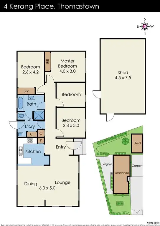 Floorplan of Homely house listing, 4 Kerang Place, Thomastown VIC 3074