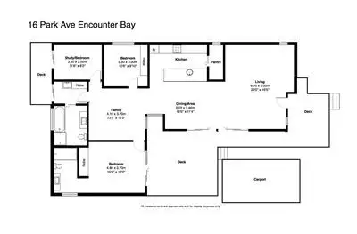 Floorplan of Homely house listing, 16 Park Avenue, Encounter Bay SA 5211