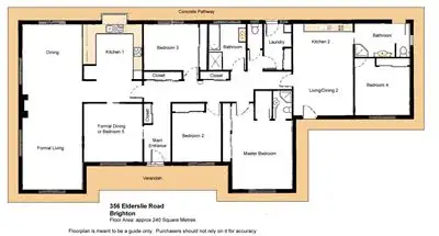 Floorplan of Homely house listing, 356 Elderslie Road, Brighton TAS 7030