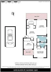 Floorplan of Homely unit listing, 6/45 Oliver Street, Nundah QLD 4012