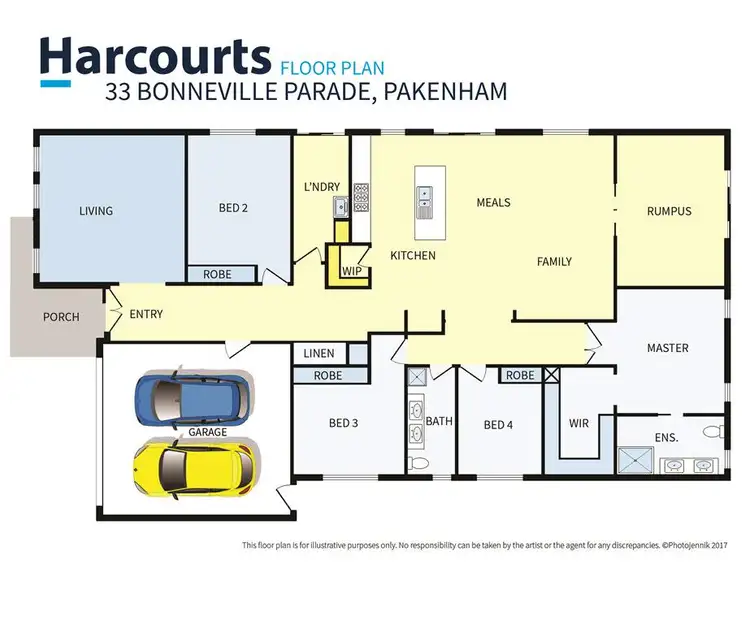 Floorplan of Homely house listing, 33 Bonneville Parade, Pakenham VIC 3810