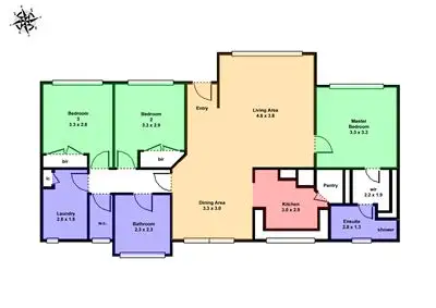 Floorplan of Homely house listing, 40 Delaney Drive, Miners Rest VIC 3352