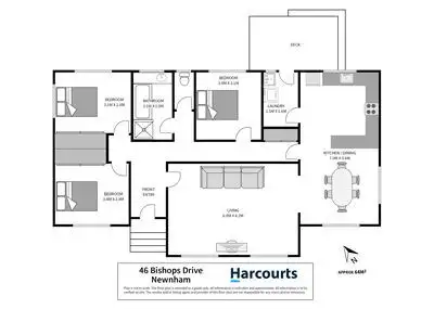 Floorplan of Homely house listing, 46 Bishops Drive, Newnham TAS 7248